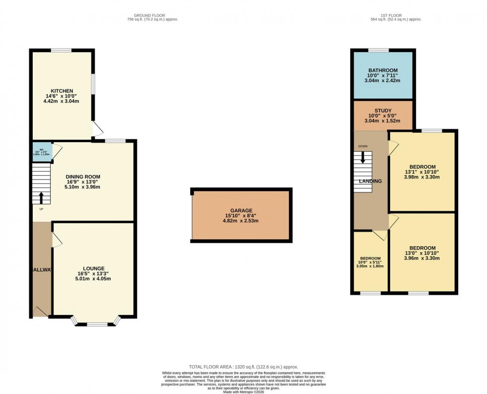 Floorplan for St. James Road, Watford
