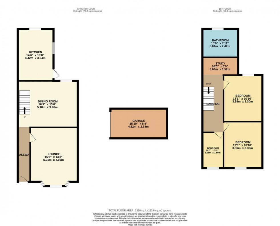 Floorplan for St. James Road, Watford