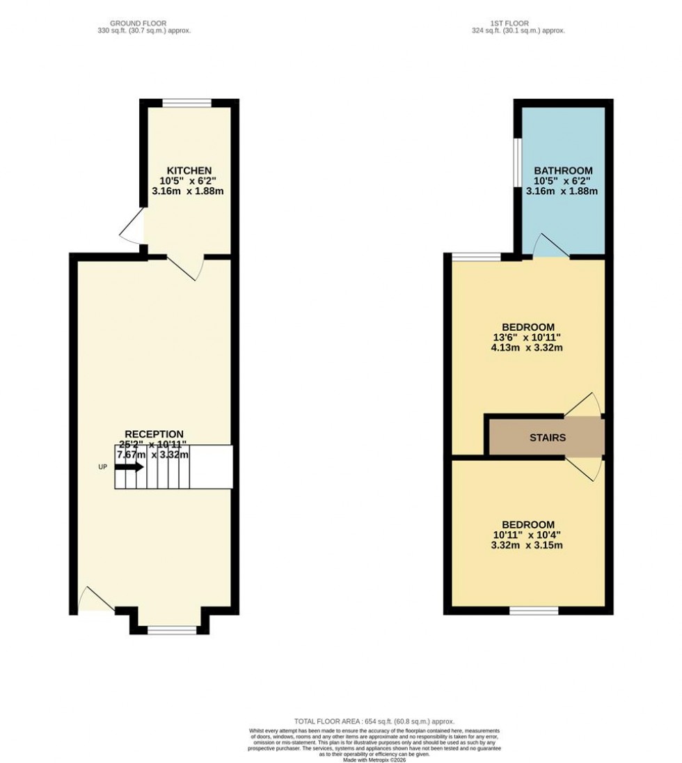 Floorplan for Chester Road, Watford